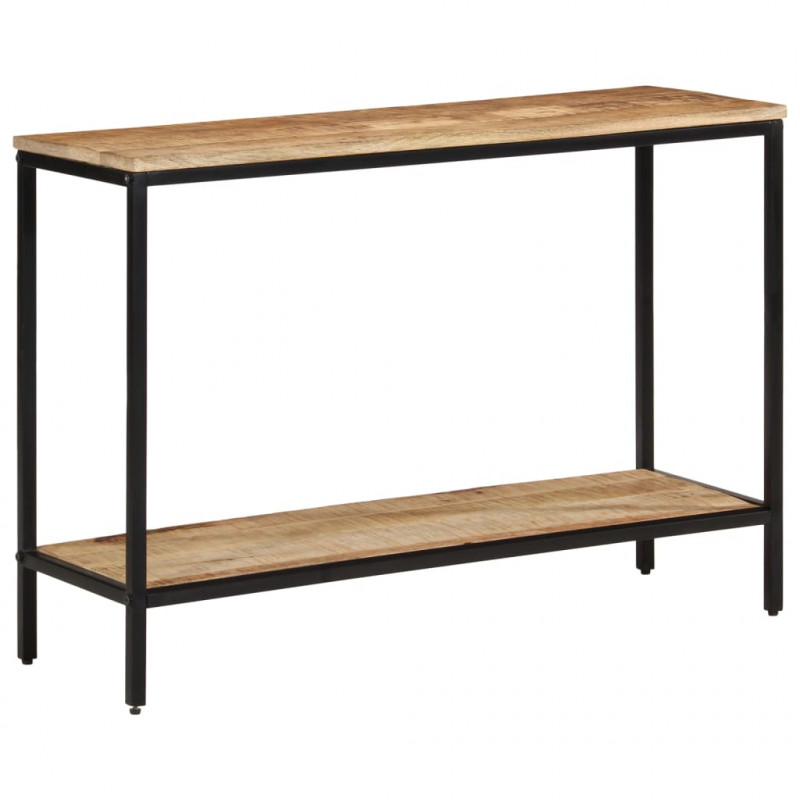 Stolik konsolowy, 100x35x70 cm, surowe lite drewno mango