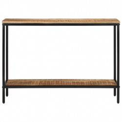 Stolik konsolowy, 100x35x70 cm, surowe lite drewno mango