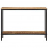 Stolik konsolowy, 100x35x70 cm, surowe lite drewno mango
