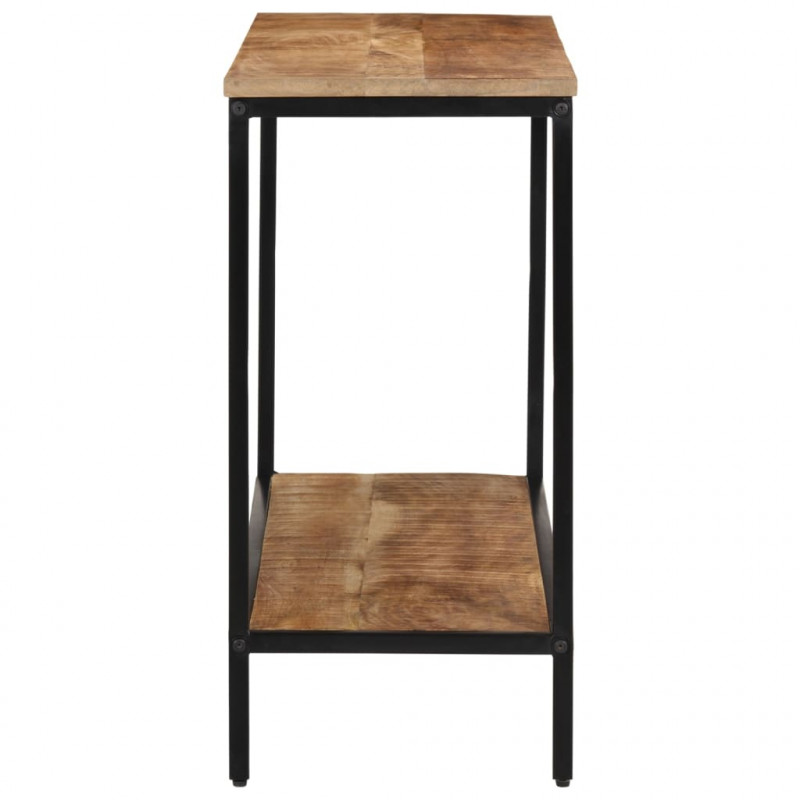 Stolik konsolowy, 100x35x70 cm, surowe lite drewno mango