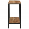 Stolik konsolowy, 100x35x70 cm, surowe lite drewno mango