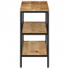 Stolik konsolowy, 100x35x70 cm, surowe lite drewno mango