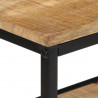 Stolik konsolowy, 100x35x70 cm, surowe lite drewno mango