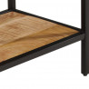 Stolik konsolowy, 100x35x70 cm, surowe lite drewno mango