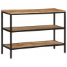 Stolik konsolowy, 100x35x70 cm, surowe lite drewno mango