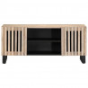 Szafka pod telewizor, biała, 105x34x46 cm, lite drewno mango