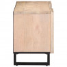 Szafka pod telewizor, biała, 105x34x46 cm, lite drewno mango
