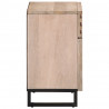 Szafka nocna, 50x34x60 cm, lite surowe drewno mango