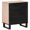 Szafka nocna, 50x34x60 cm, lite surowe drewno mango