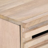 Szafka nocna, 50x34x60 cm, lite surowe drewno mango