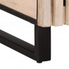Szafka nocna, 50x34x60 cm, lite surowe drewno mango