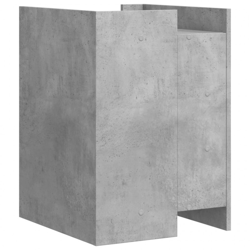 Szafka nocna, szarość betonu, 45x50x65 cm