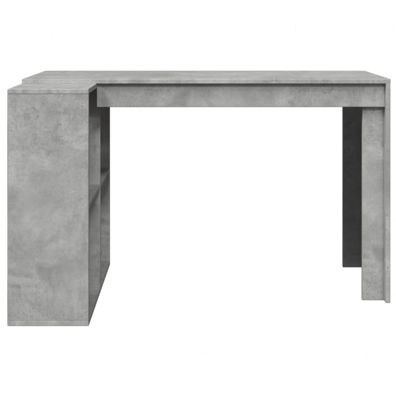 Biurko, szarość betonu 123,5x73,5x75 cm materiał drewnopochodny