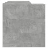 Biurko, szarość betonu 123,5x73,5x75 cm materiał drewnopochodny