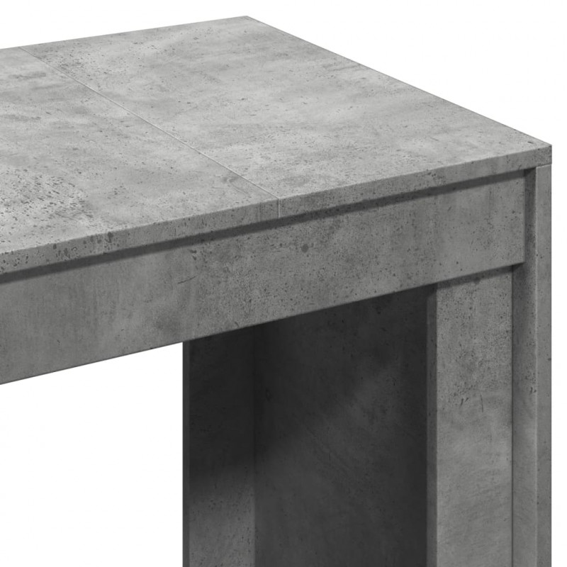 Biurko, szarość betonu 123,5x73,5x75 cm materiał drewnopochodny