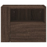 Wiszące szafki nocne, 2 szt., brązowy dąb, 45x30x35 cm