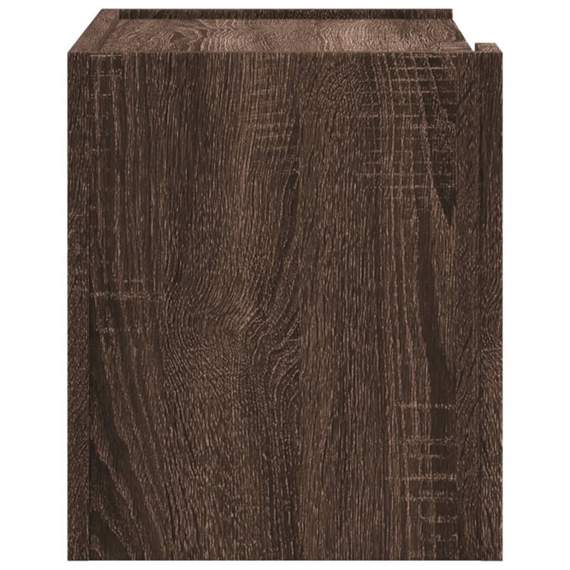 Wiszące szafki nocne, 2 szt., brązowy dąb, 45x30x35 cm