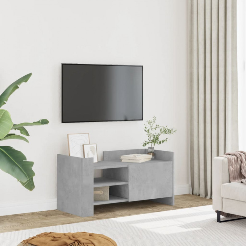 Szafka pod TV, szarość betonu, 80x35x40 cm