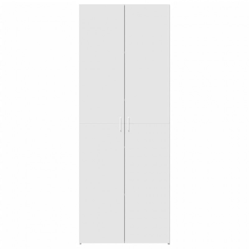 Wysoka szafka, biała, 70x42,5x185 cm, materiał drewnopochodny