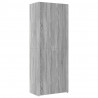 Wysoka szafka, szary dąb sonoma, 70x42,5x185 cm