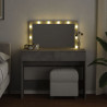 Toaletka z oświetleniem LED, szarość betonu, 100x40x120 cm