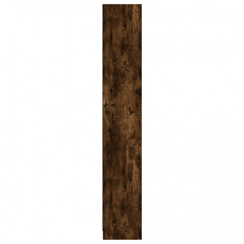Regał, przydymiony dąb, 57x28,5x174 cm, materiał drewnopochodny