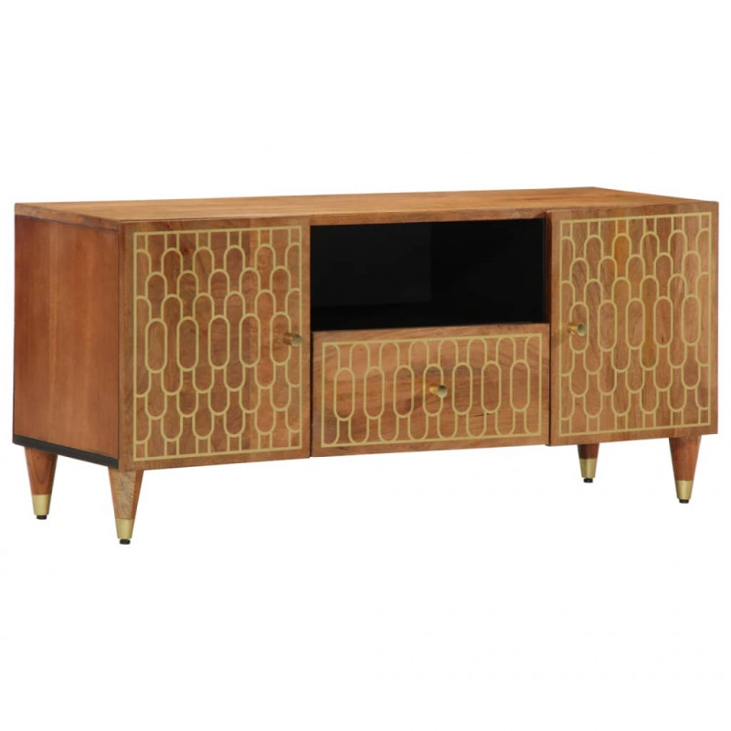 Szafka pod telewizor, 105x33x46 cm, lite drewno mango