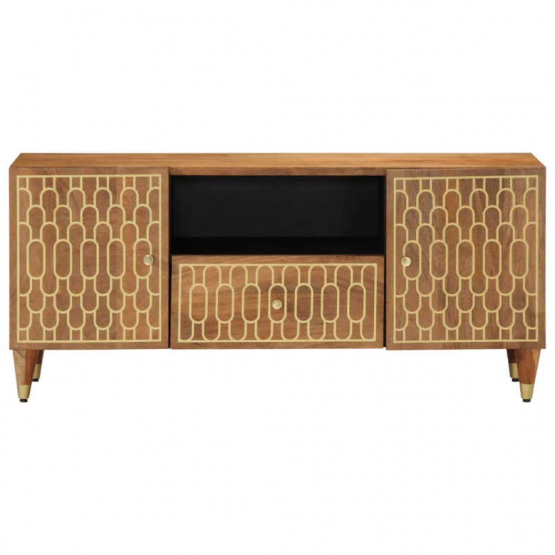 Szafka pod telewizor, 105x33x46 cm, lite drewno mango