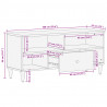 Szafka pod telewizor, 100x33x46 cm, lite drewno mango