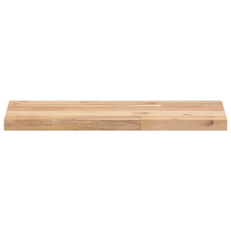 Półki ścienne, 3 szt., 60x20x2 cm, surowe lite drewno akacjowe