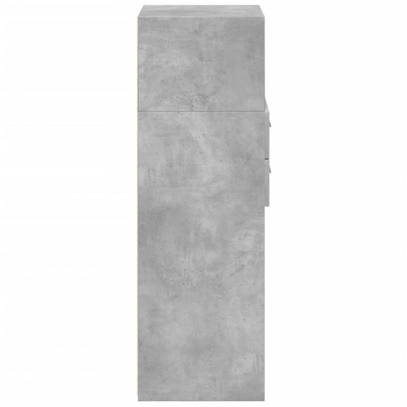 Wysoka szafka, szarość betonu, 45x42,5x124 cm