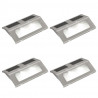 Lampy schodowe, 4 szt., solarne
