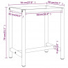 Rama do stołu roboczego, czerwono-czarna, 70x50x79 cm, metal
