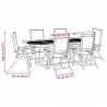 7-cz. zestaw mebli ogrodowych, lite drewno akacjowe i textilene