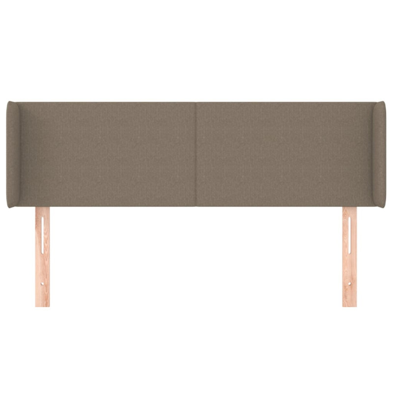 Zagłówek uszak, taupe, 147x16x78/88 cm, tkanina