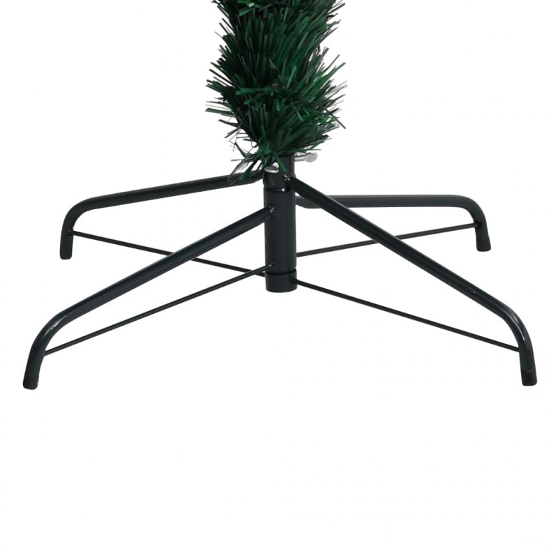 Sztuczna choinka ze stojakiem, zielona, 120 cm, światłowód