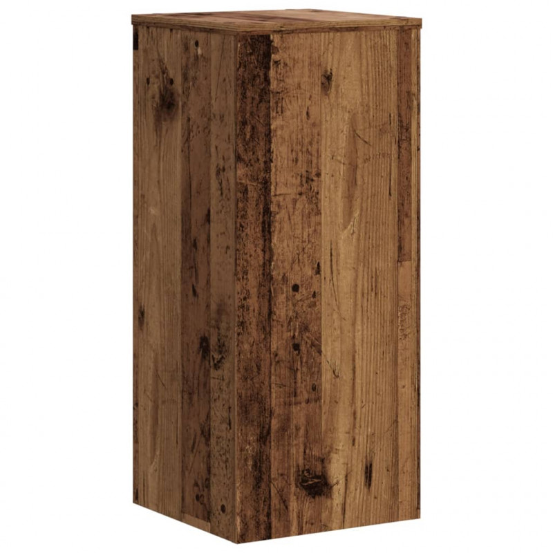 Podstawki pod doniczki, 2 szt., stare drewno, 30x30x70 cm
