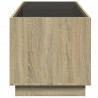 Stolik kawowy z LED Infinity, dąb sonoma, 70x50x50 cm