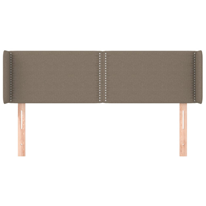 Zagłówek uszak, taupe, 147x16x78/88 cm, tkanina