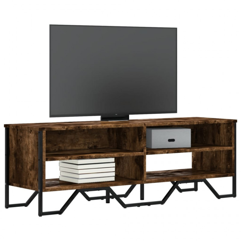 Szafka pod TV, przydymiony dąb, 122x34x41 cm