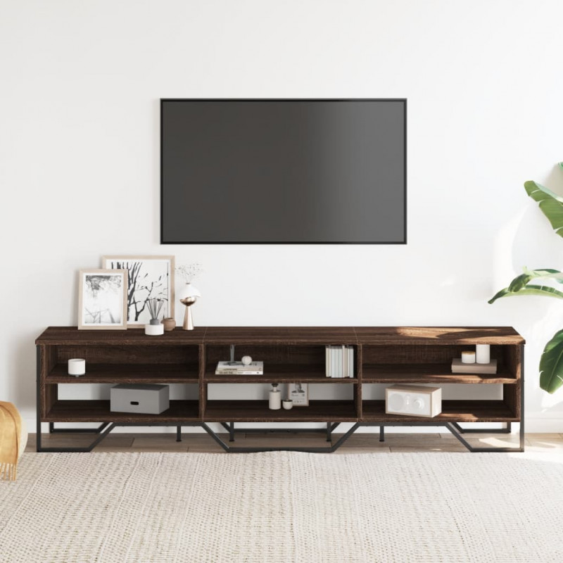 Szafka pod telewizor, brązowy dąb, 180x34x41 cm