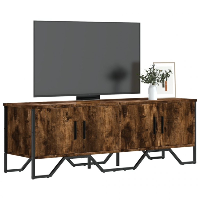Szafka pod TV, przydymiony dąb, 122x34x41 cm