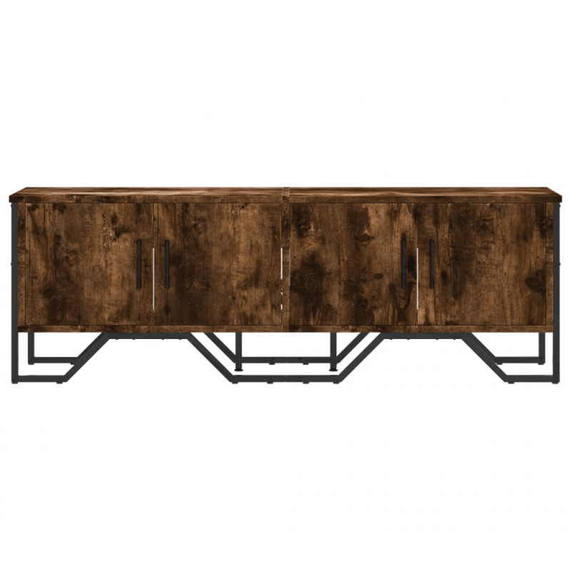 Szafka pod TV, przydymiony dąb, 122x34x41 cm