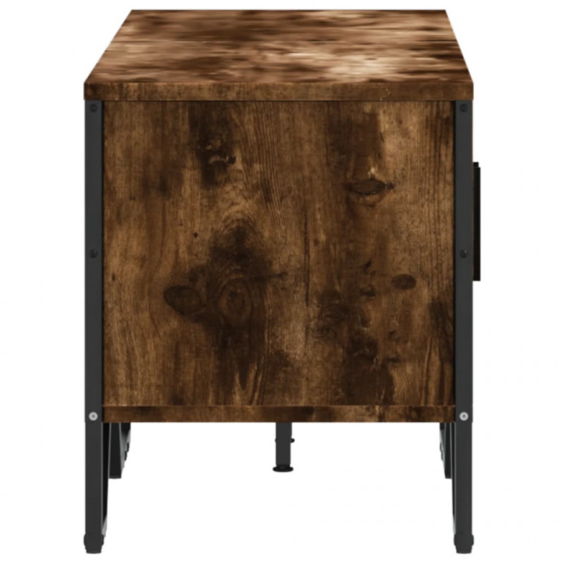 Szafka pod TV, przydymiony dąb, 122x34x41 cm
