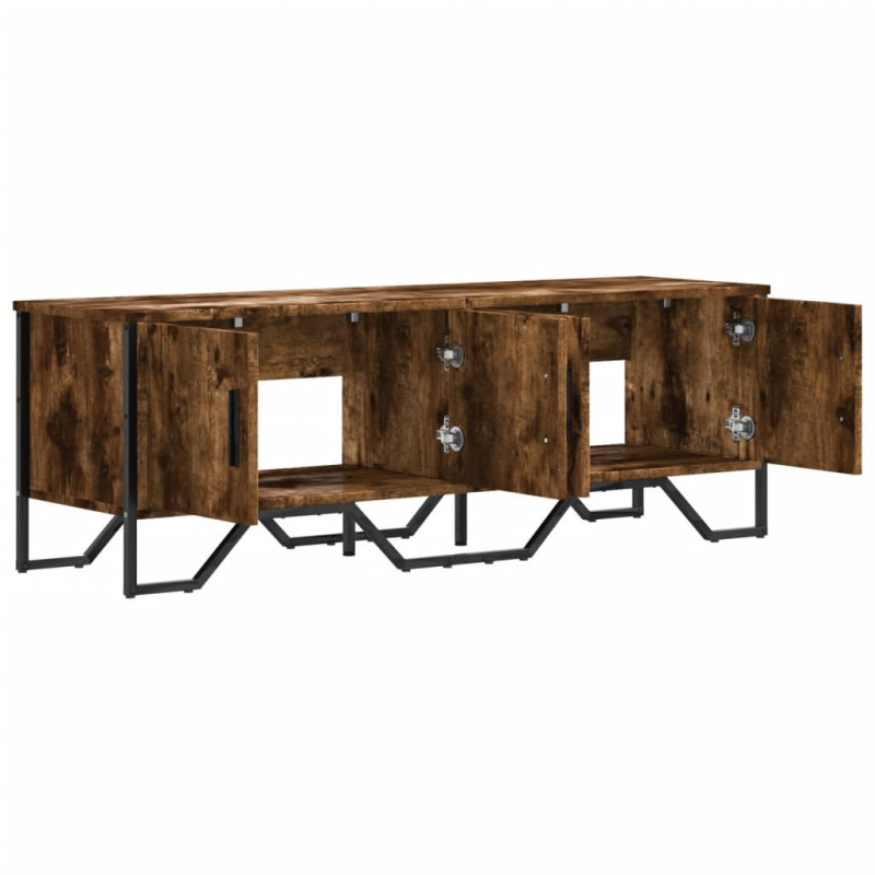 Szafka pod TV, przydymiony dąb, 122x34x41 cm