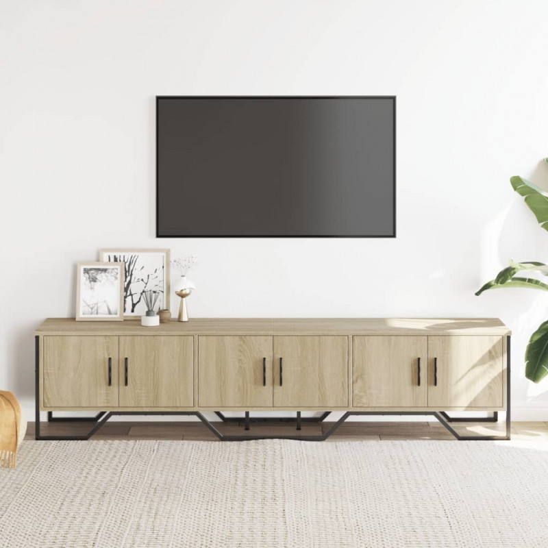Szafka pod TV, dąb sonoma, 180x34x41 cm materiał drewnopochodny