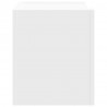 Wisząca szafka nocna, biała, 45x30x35 cm