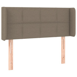 Zagłówek uszak, taupe, 93x16x78/88 cm, tkanina