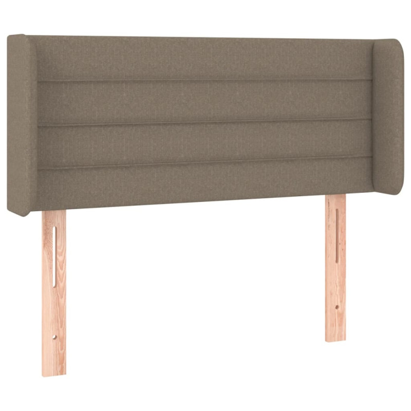 Zagłówek uszak, taupe, 83x16x78/88 cm, tkanina