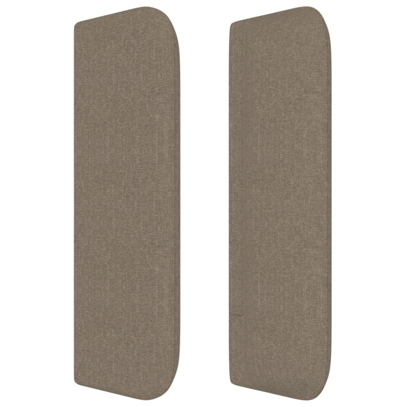 Zagłówek uszak, taupe, 83x16x78/88 cm, tkanina